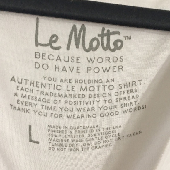 Le Motto “Accept more, Judge less” Top Tee T-shirt - Picture 3 of 3